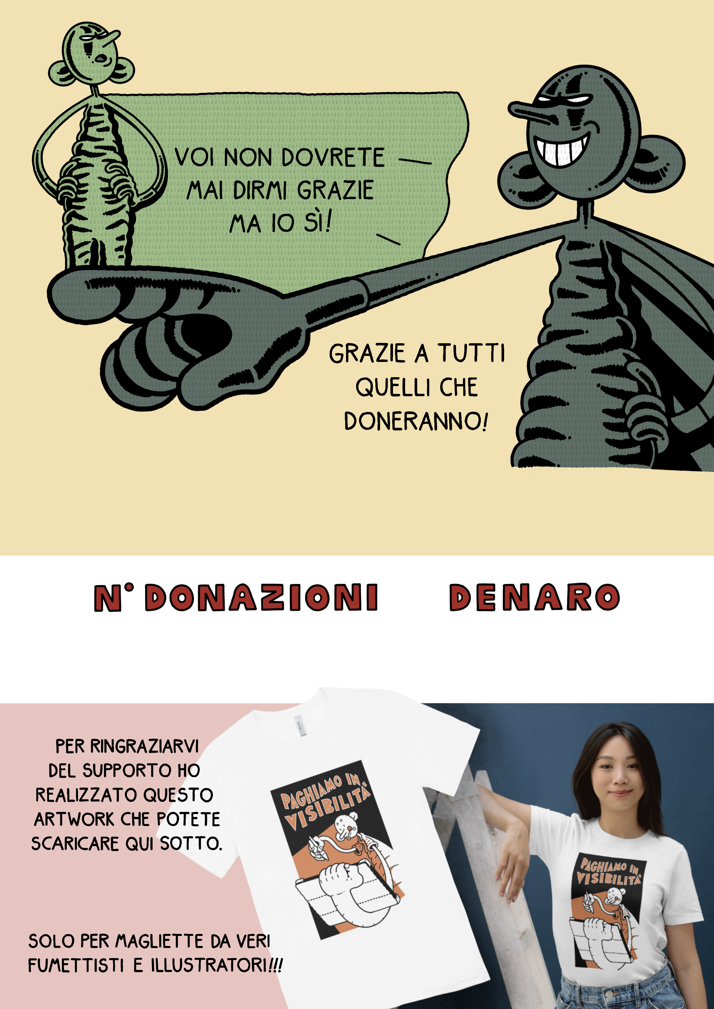 Grazie a tutti quelli che doneranno. Artwork in regalo scaricabile.